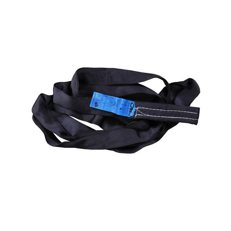 Black Circular Polyester Lifting Sling